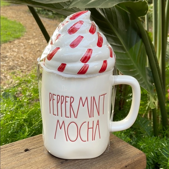Rae Dunn | Other | New Rae Dunn Htf White Peppermint Mocha Topper ...